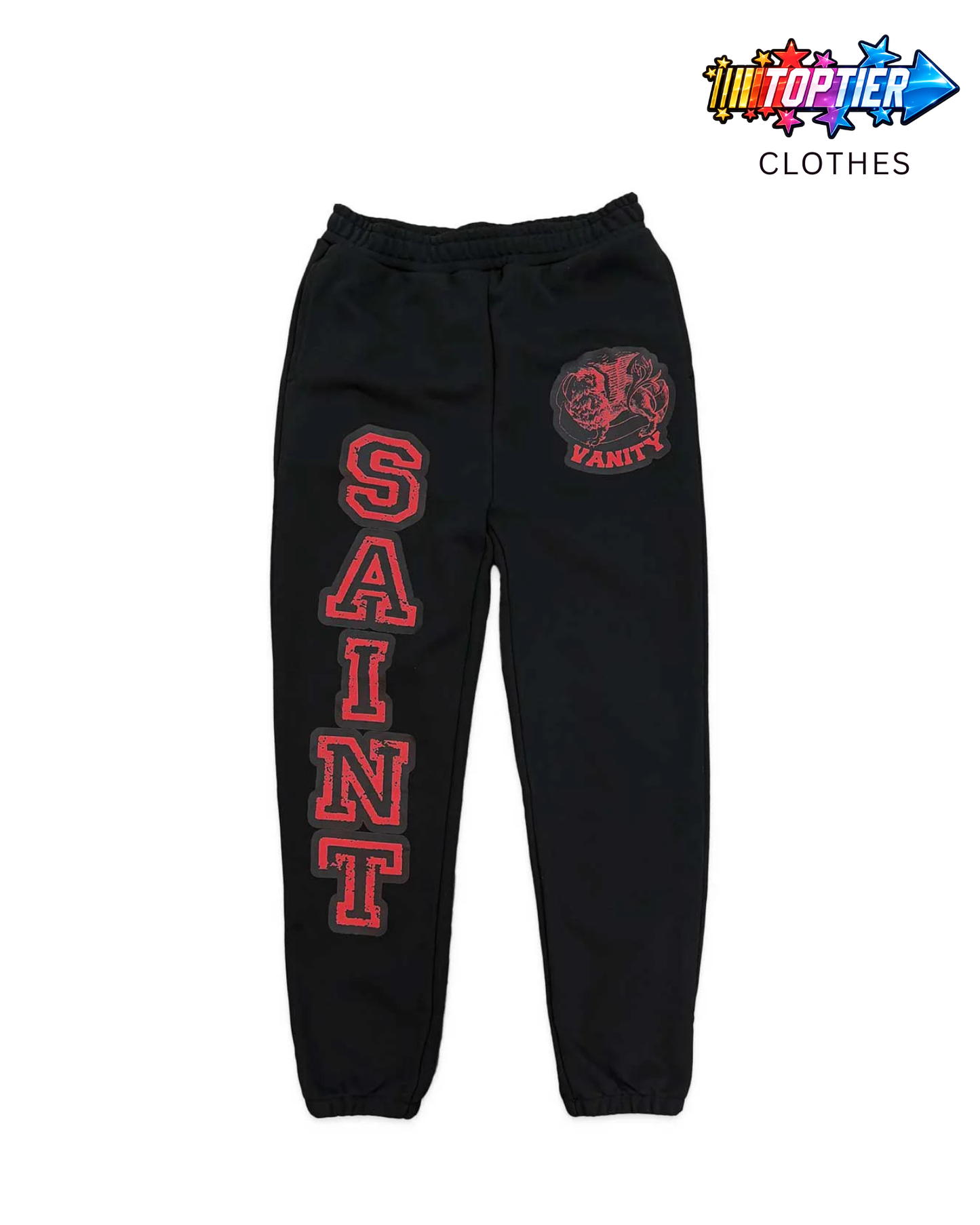 Saint Vanity Griffin Sweatpants Black/Red
