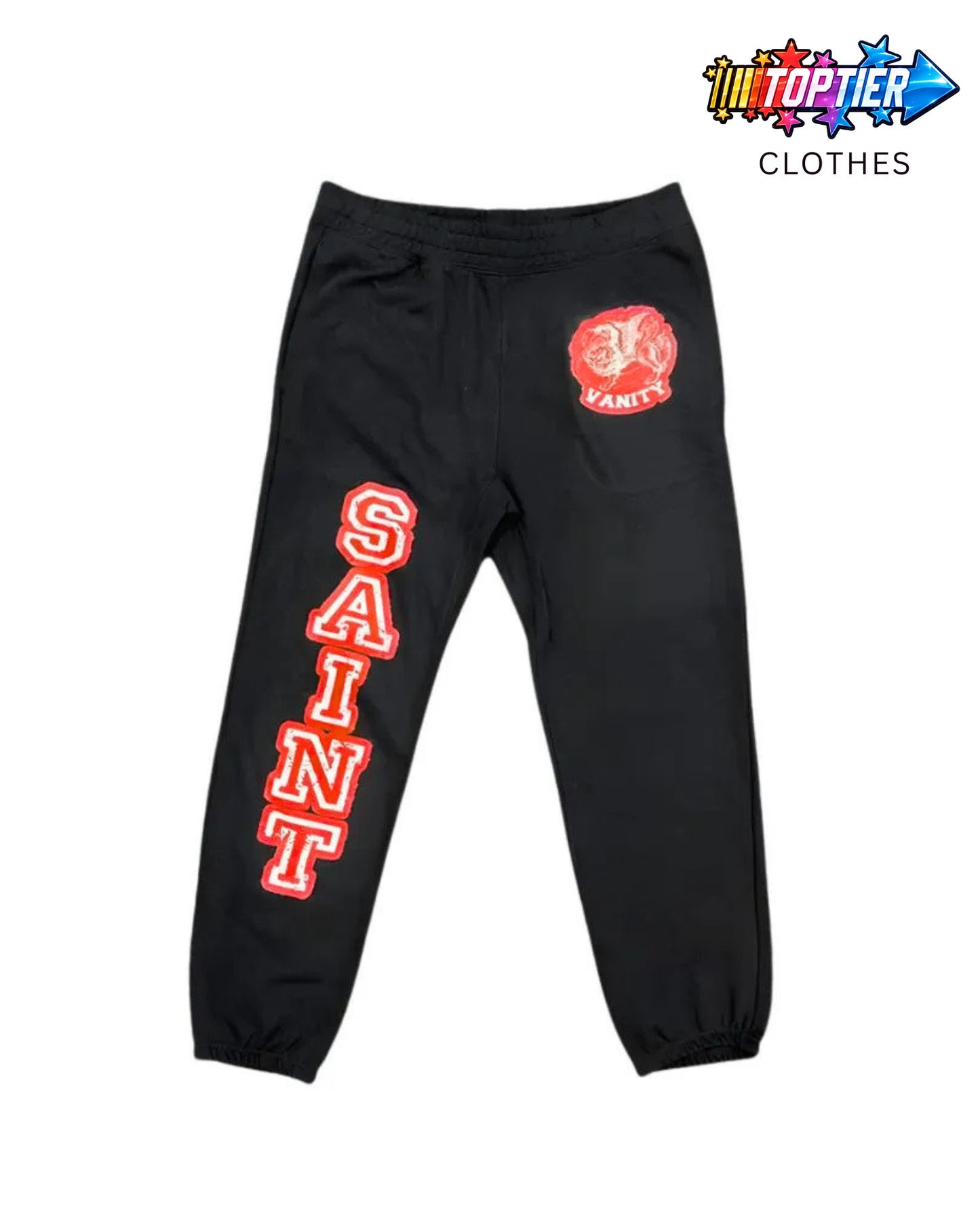 Saint Vanity Varsity Sweatpants Black/Red