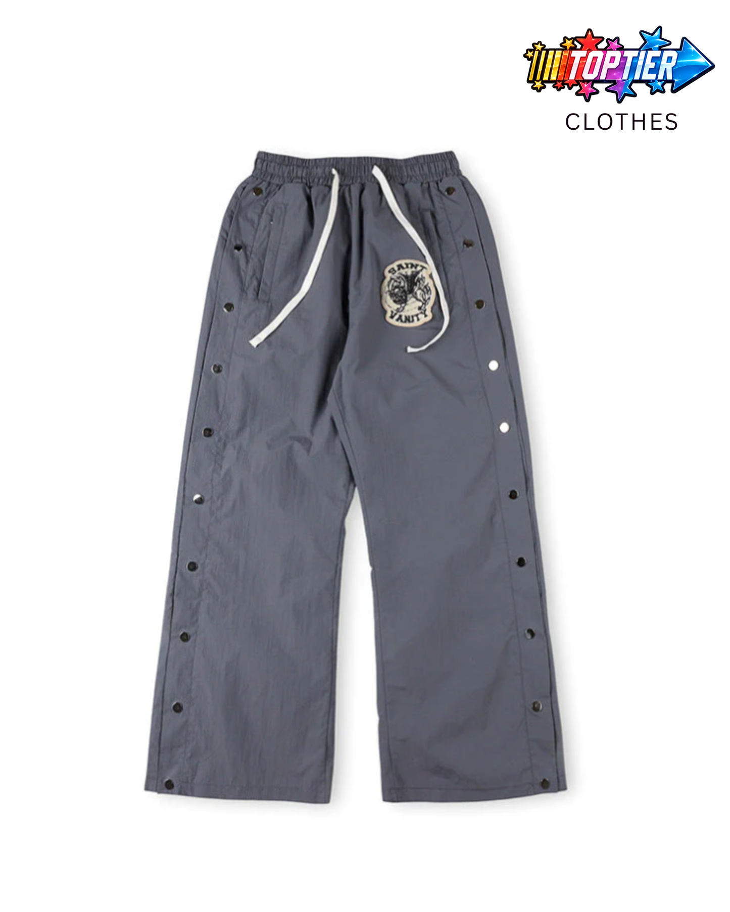 Saint Vanity Nylon Long Pants Grey