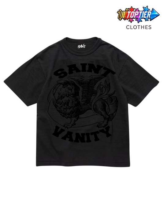 Saint Vanity Monochromatic Black Tee