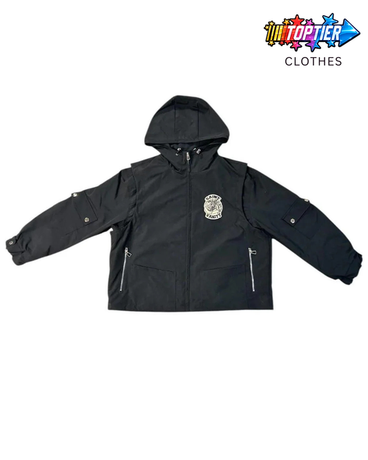 Saint Vanity Black Nylon Cargo Jacket