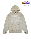 WSC " Vintage Grey Studded Logo" Hoodie