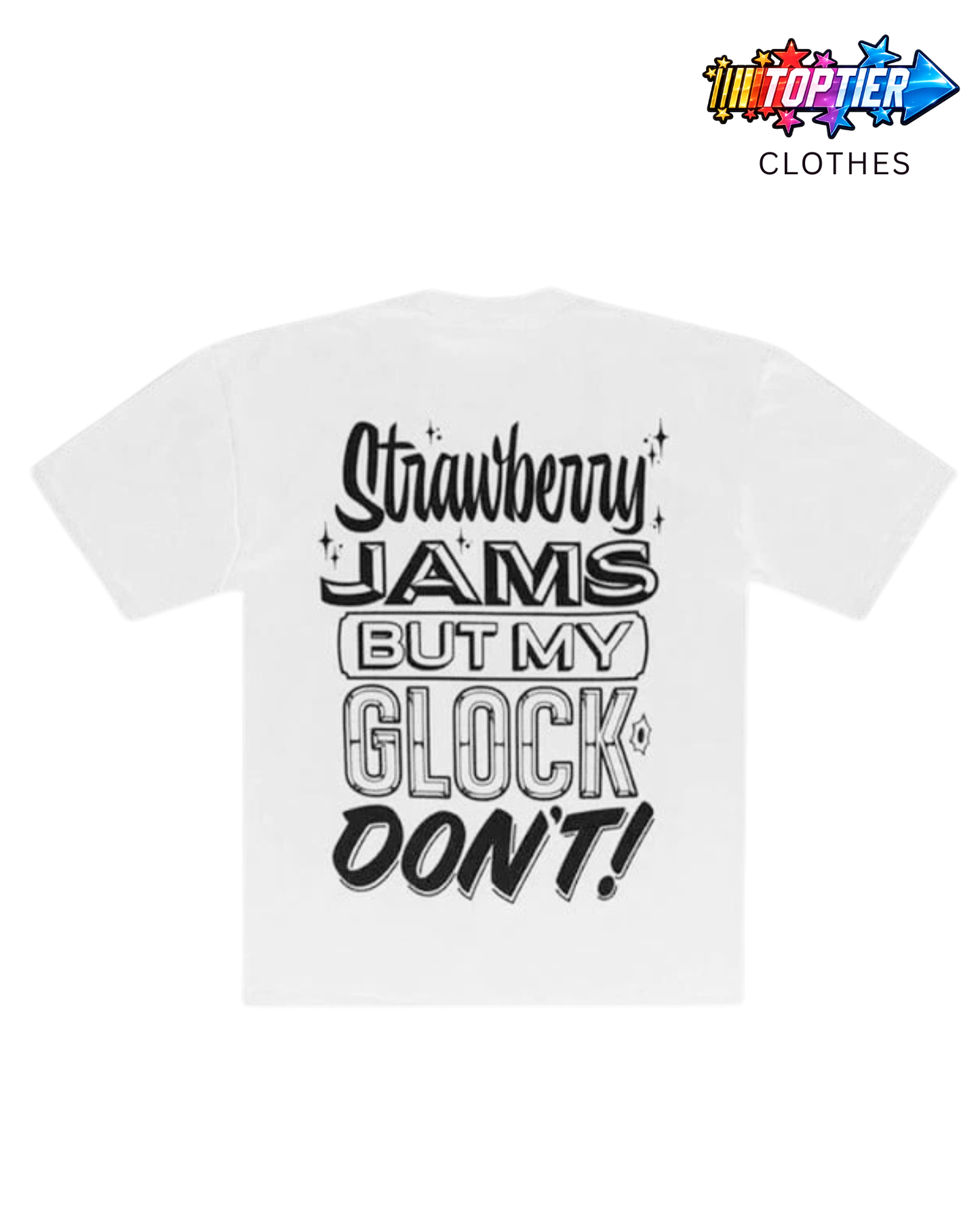 Strawberry "Jams But My Glock Don't" Tee