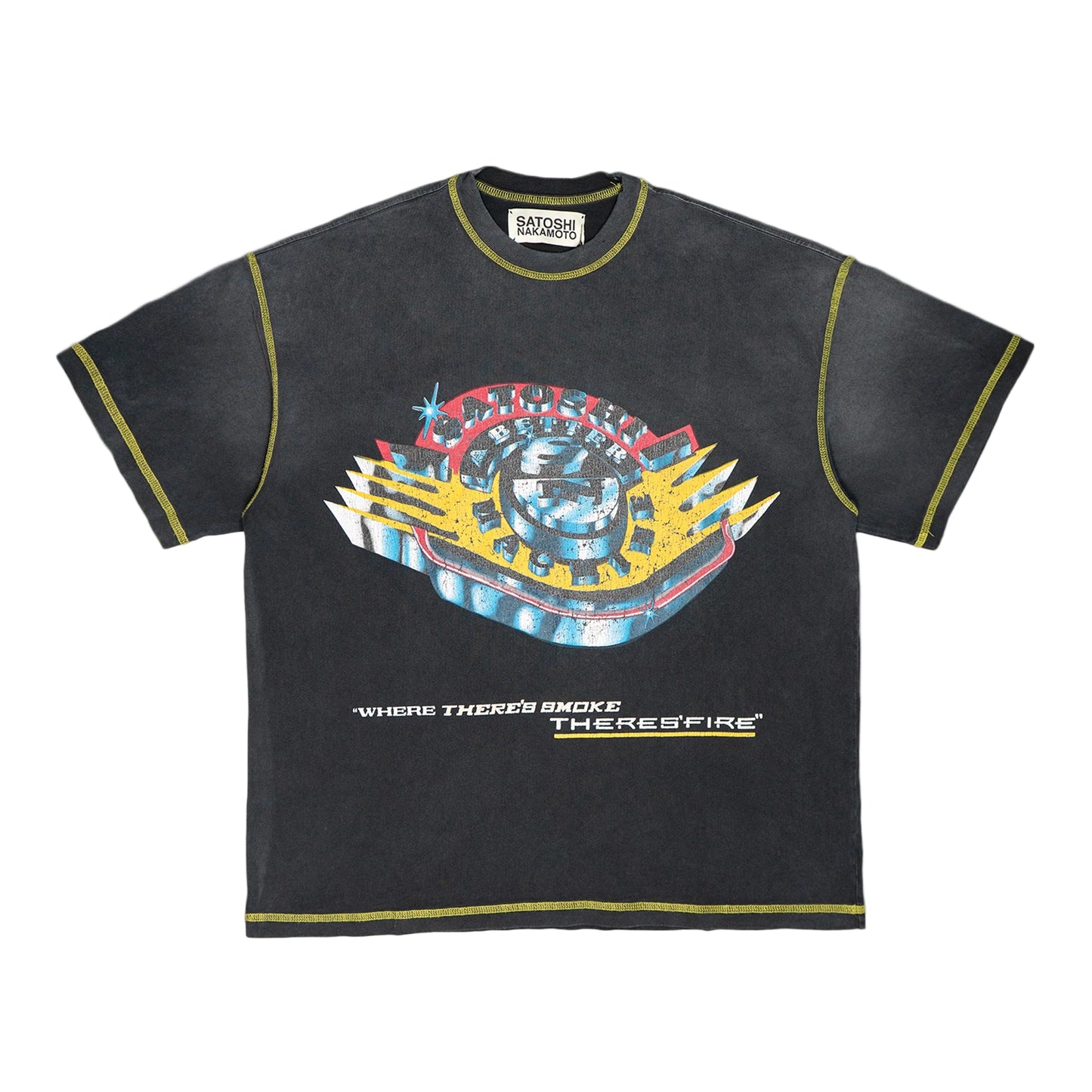 Satoshi Nakamoto Where There's Smoke, There's Fire T-Shirt