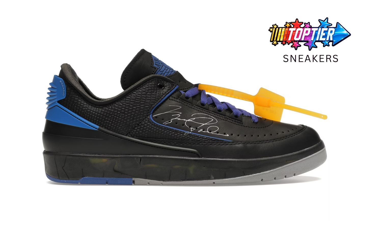 Air Jordan 2 Retro Low SP "Off-White Black Blue" (2021) Mens