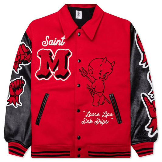 Saint Mxxxxxx Devil Varsity Jacket