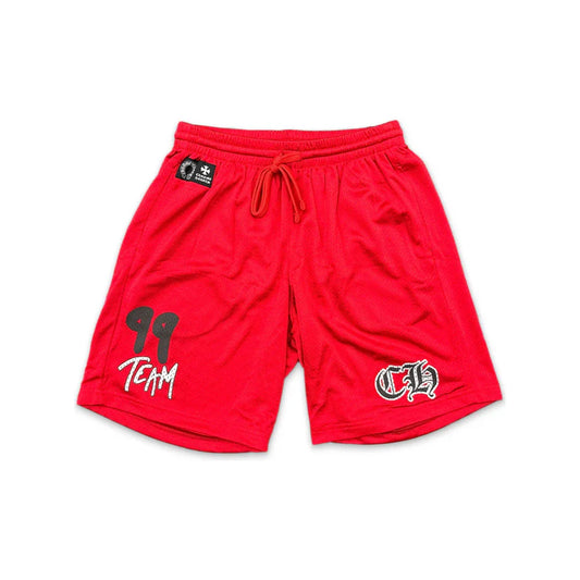 Chrome Hearts "Matty Boy Red" Mesh Shorts