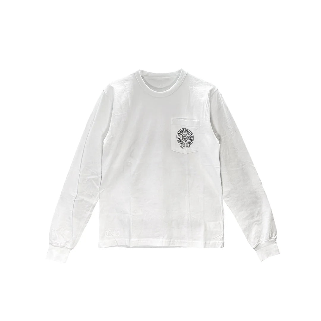 Chrome Hearts "Hong Kong Exclusive Horseshoe White" Long Sleeve