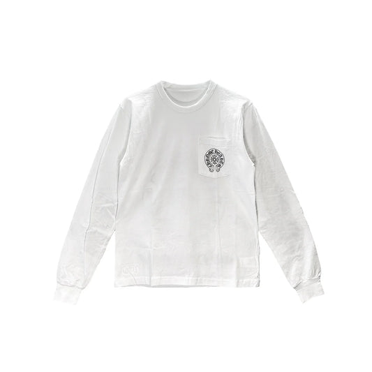 Chrome Hearts "Hong Kong Exclusive Horseshoe White" Long Sleeve