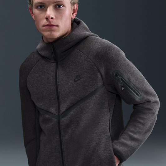 Nike Sportswear Tech Fleece Full Zip Hoodie & Joggers Set Dark Grey/Black