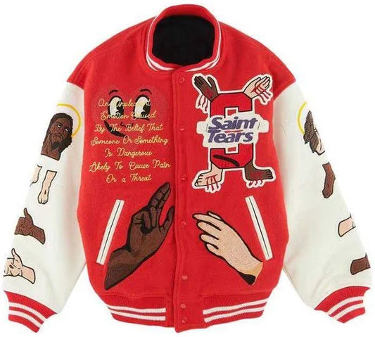 Saint Mxxxxxx x Denim Tears Stadium Varsity Jacket