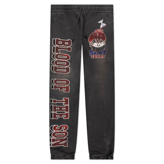 Saint Mxxxxxx X Denim Tears Holy Grail Black Sweatpants